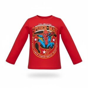 Marvel Red Spider-Man Long Sleeve Tee